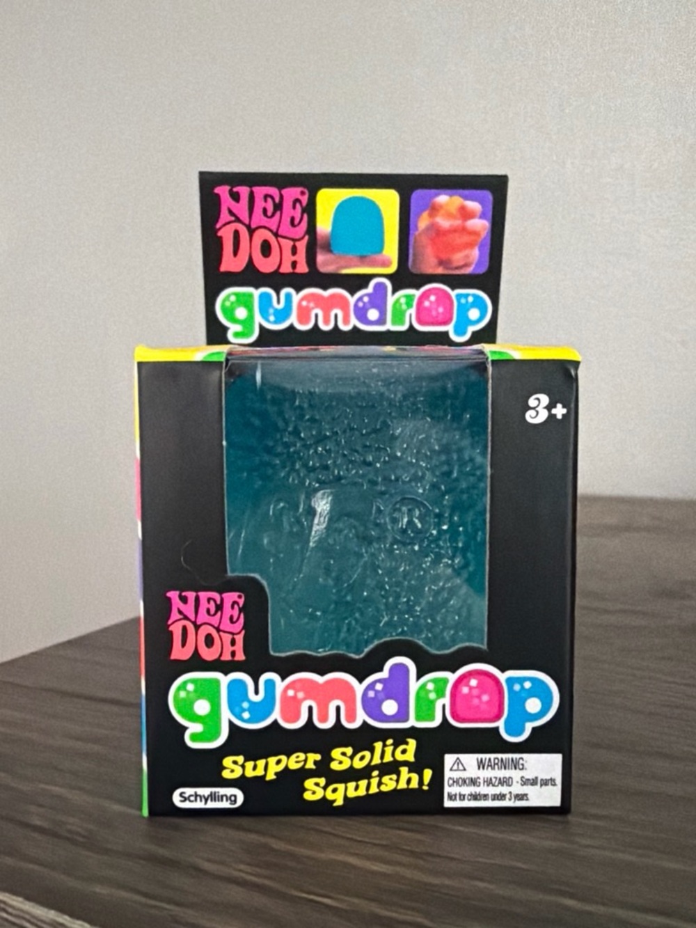 NeeDoh Gumdrop Super Solid Squish! Toy - Teal